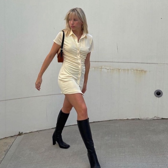 With Jean | Alexa Dress | Size Large | Shade Buttercream - Picture 3 of 8